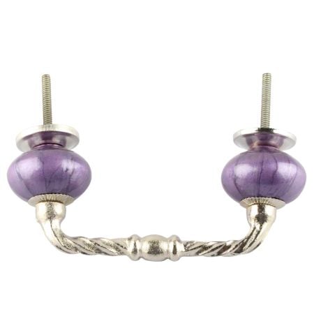 Neon Purple Cearmic Cut Bridge Handles